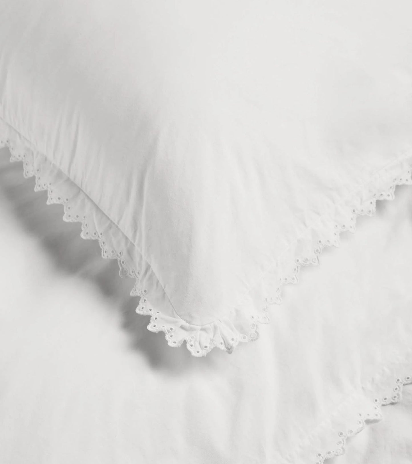 Anaïs Broderie Anglaise Percale Pillow 60x63 Broken White