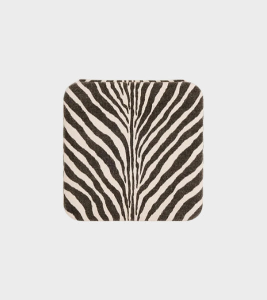 Zebra Jewelry Travel Box Black/White