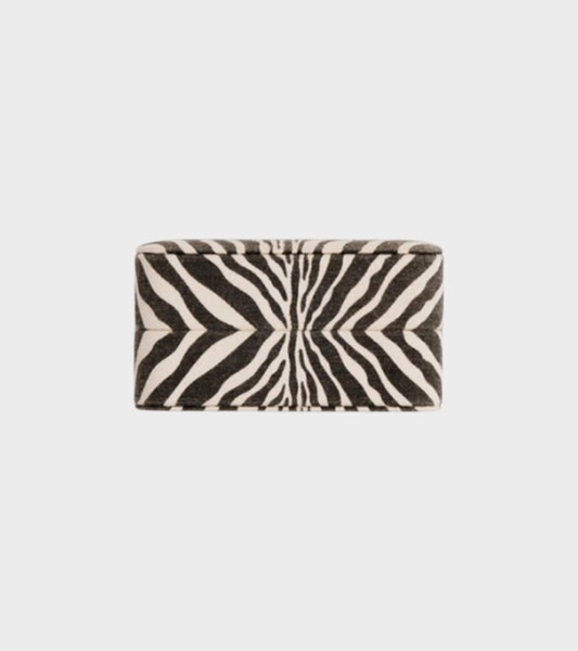 Zebra Jewelry Travel Box Black/White
