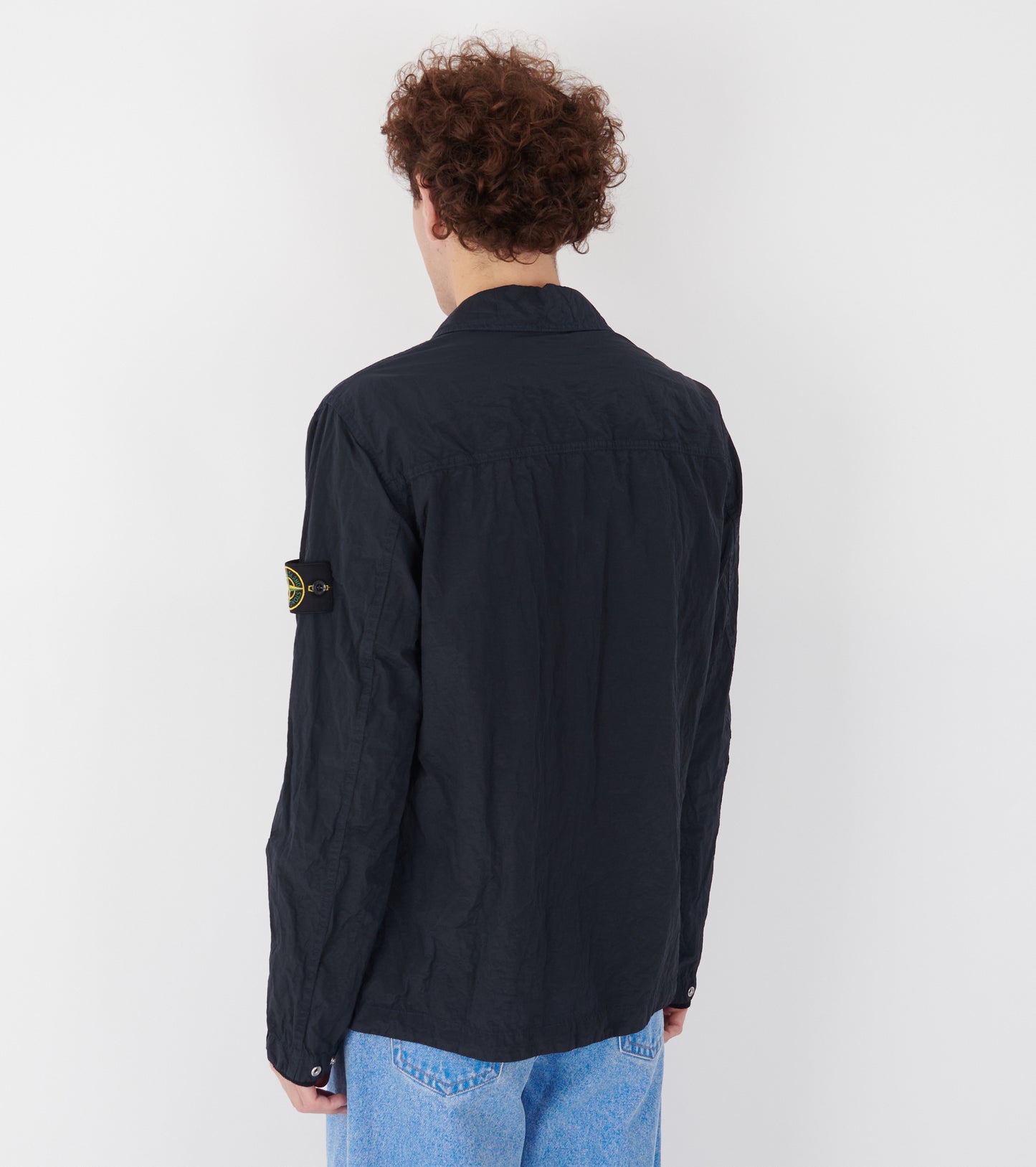 Econyl Nylon Overshirt Navy