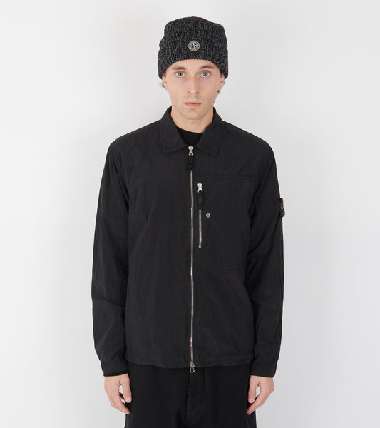 Econyl Nylon Overshirt Black