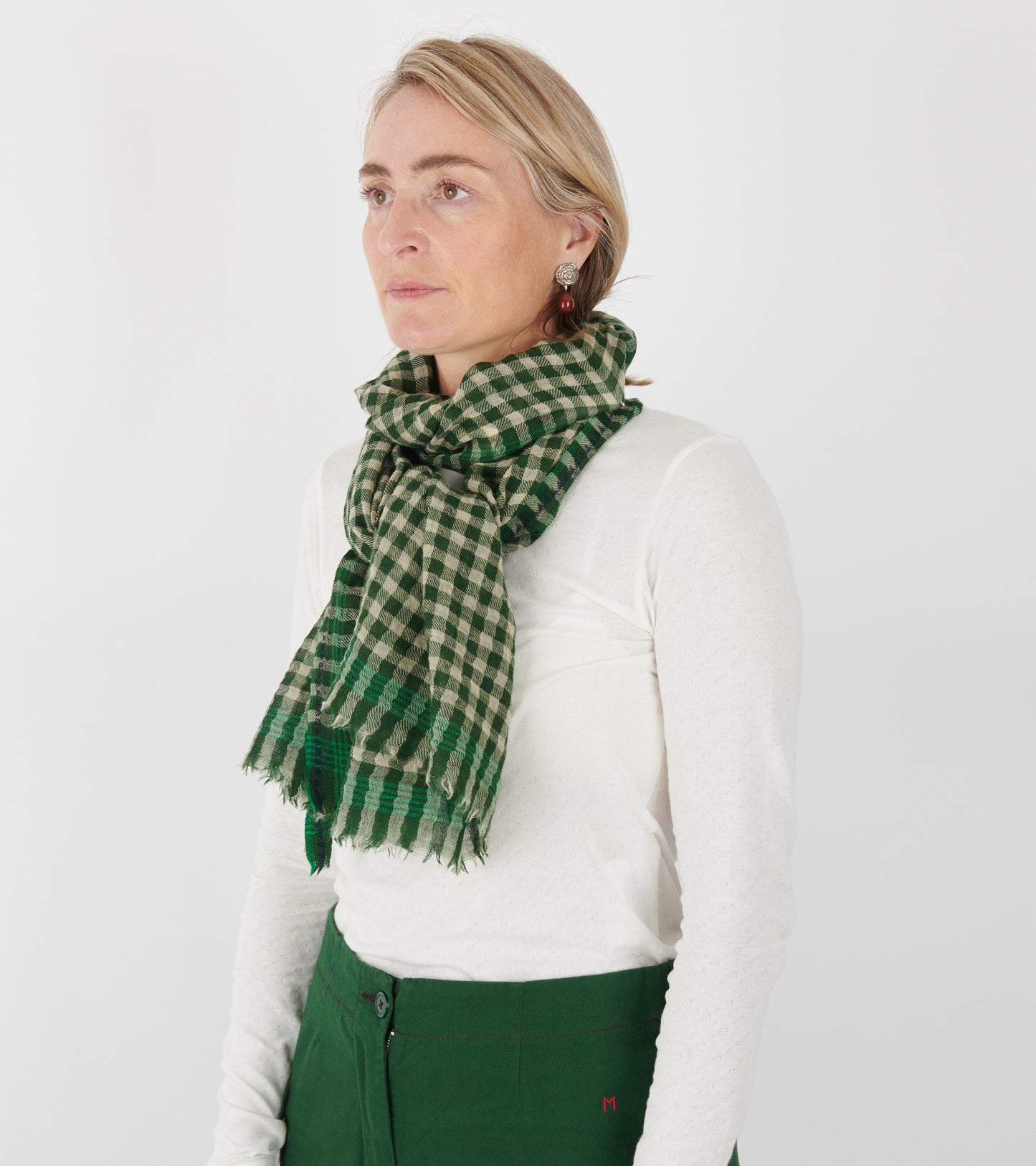 Vichy Scarf No. 693 British Green