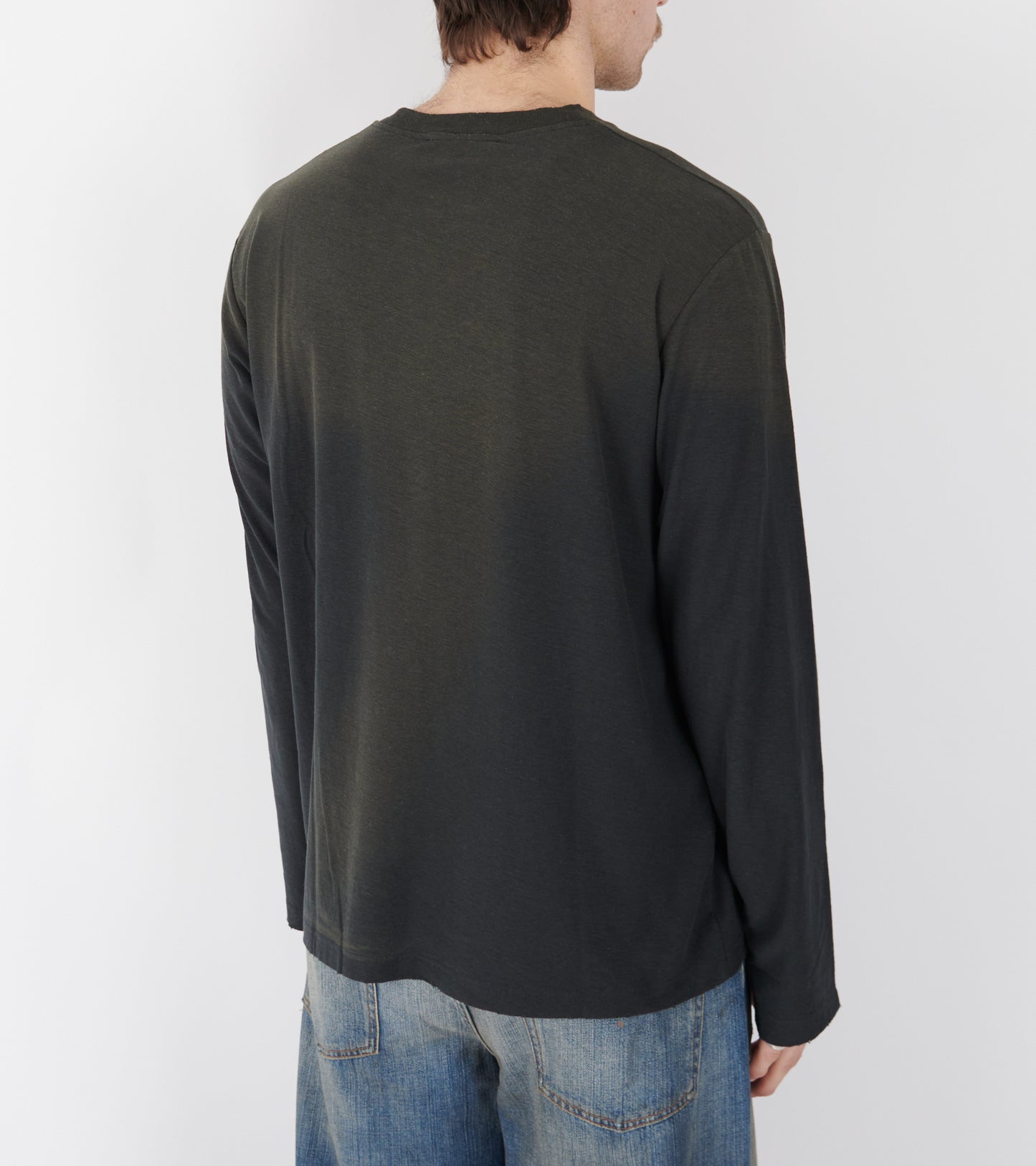 L/S Logo T-shirt Faded Black