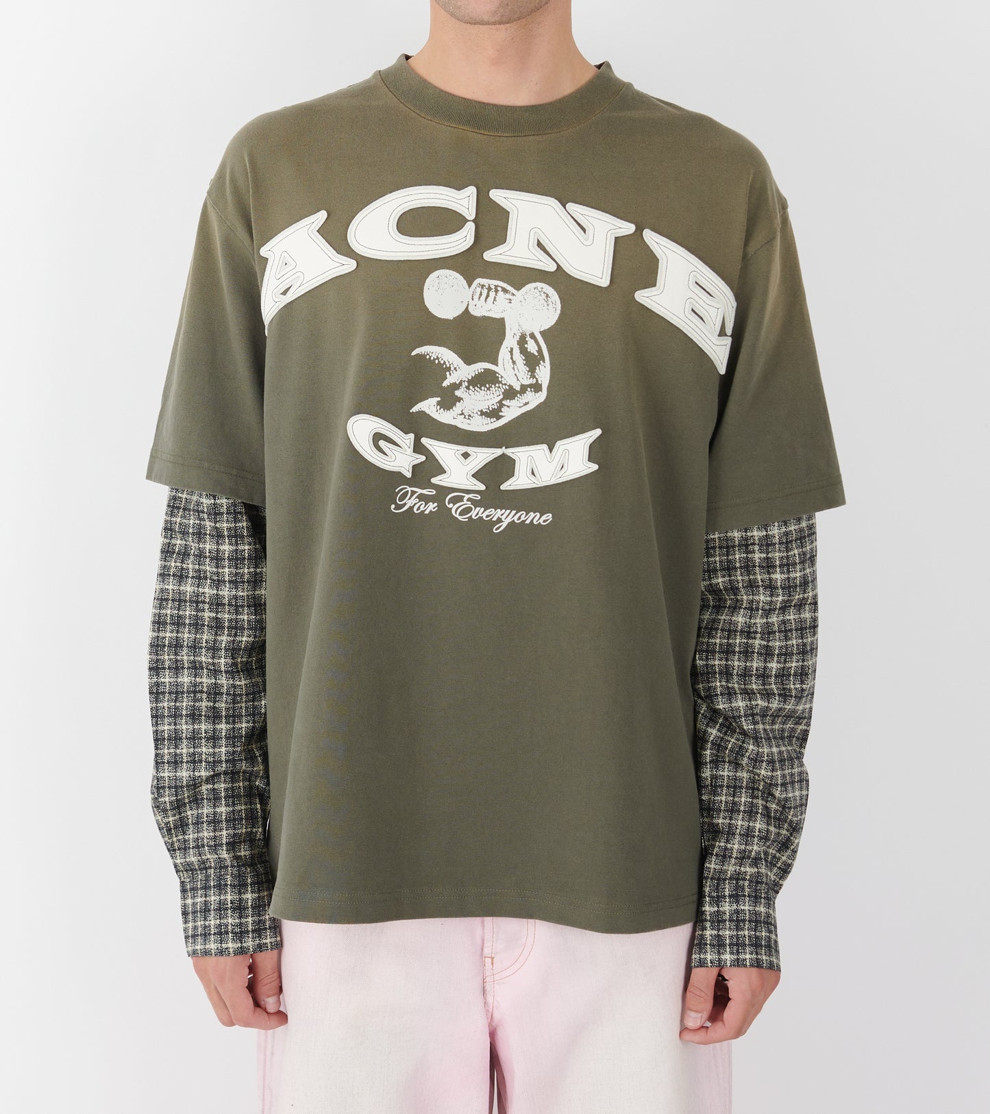 Layered Logo T-shirt Vintage Green