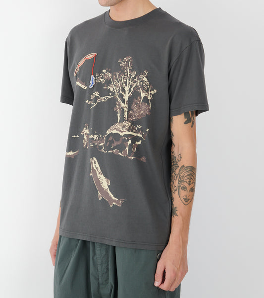 Fishing Rod Tee Dark Shadow