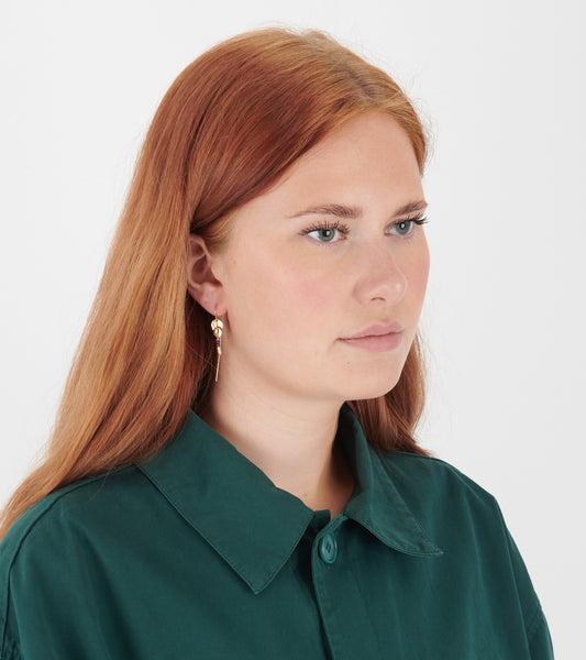 Talia Earring Cream Riverstone