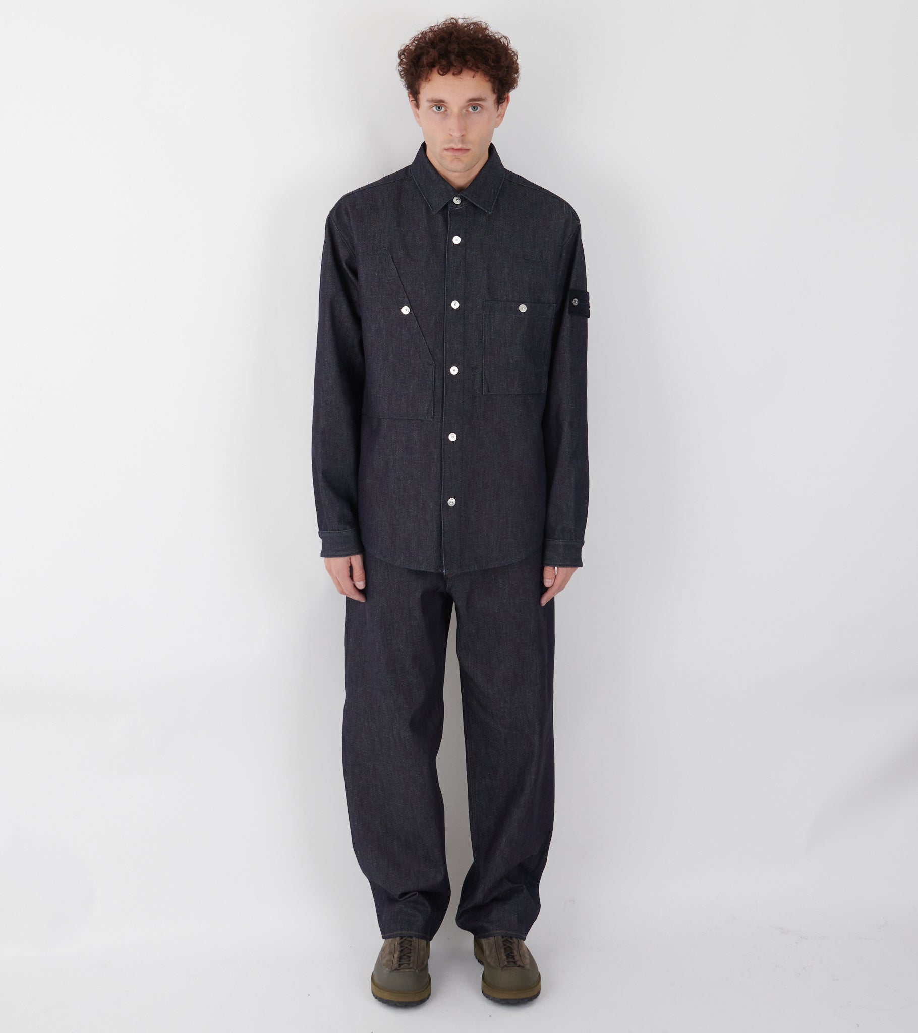Indigo Denim Raw Loose Jeans One Wash Blue – Dr. Adams