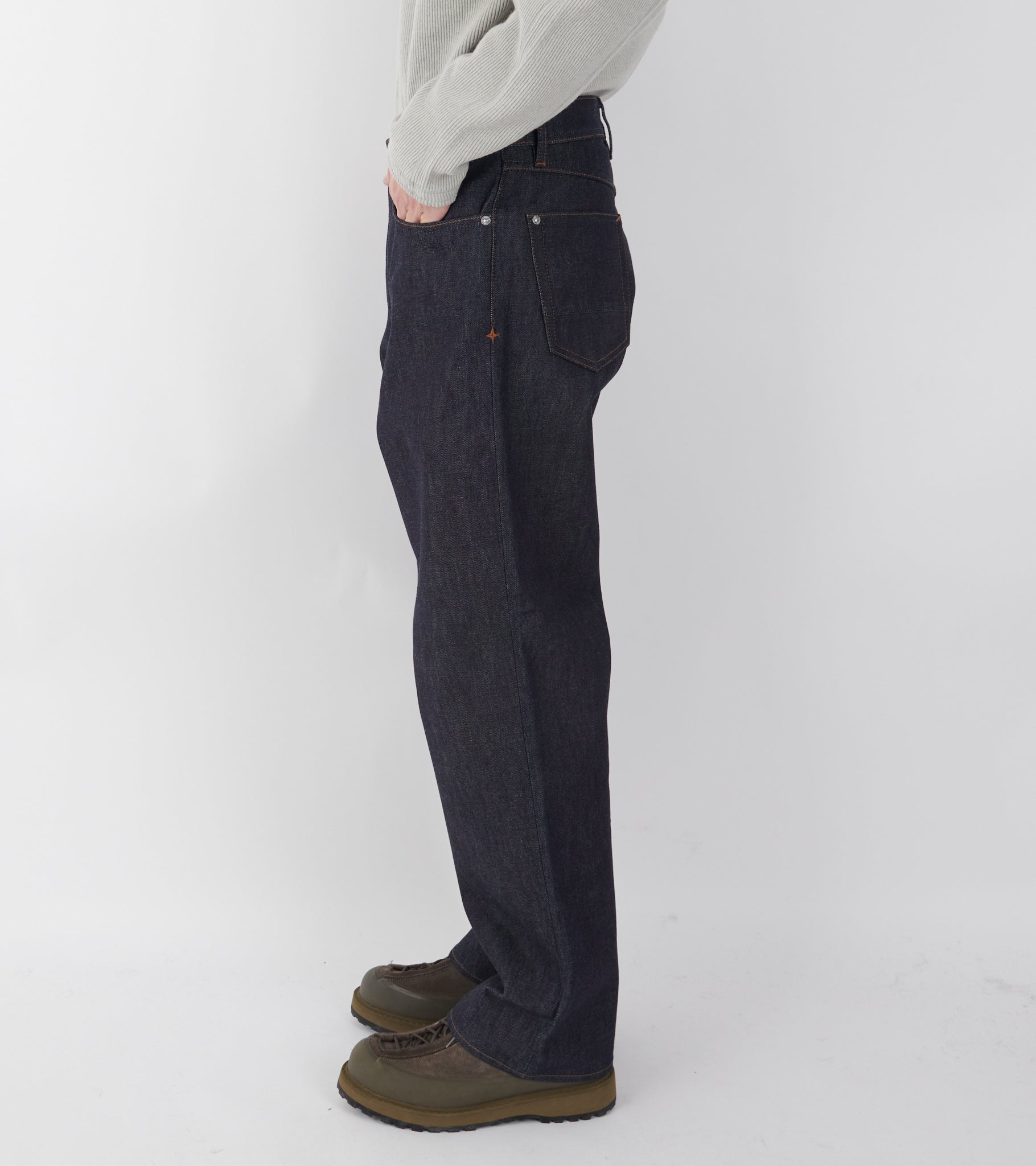 Indigo Denim Raw Loose Jeans One Wash Blue – Dr. Adams