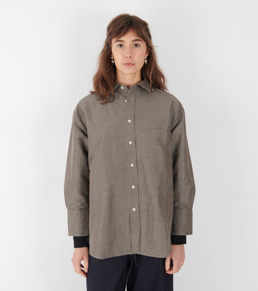 Margit Shirt Grey Stripe