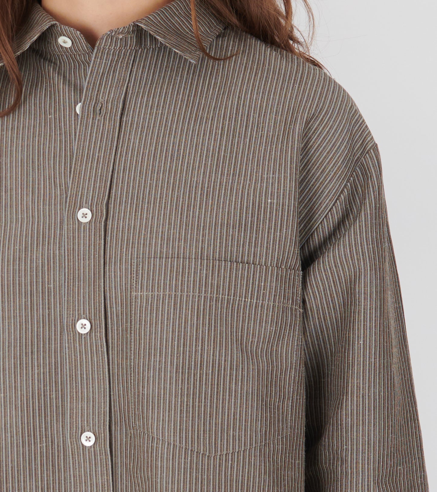 Margit Shirt Grey Stripe