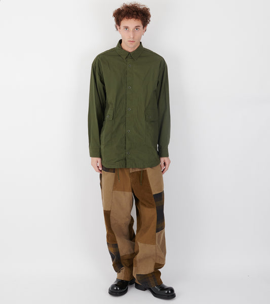 Cotton Overshirt Army Green