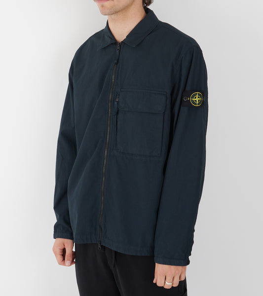 Cotton Overshirt Navy