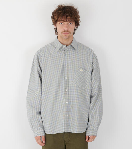 Relaxed Light Check Shirt Blue/Cream
