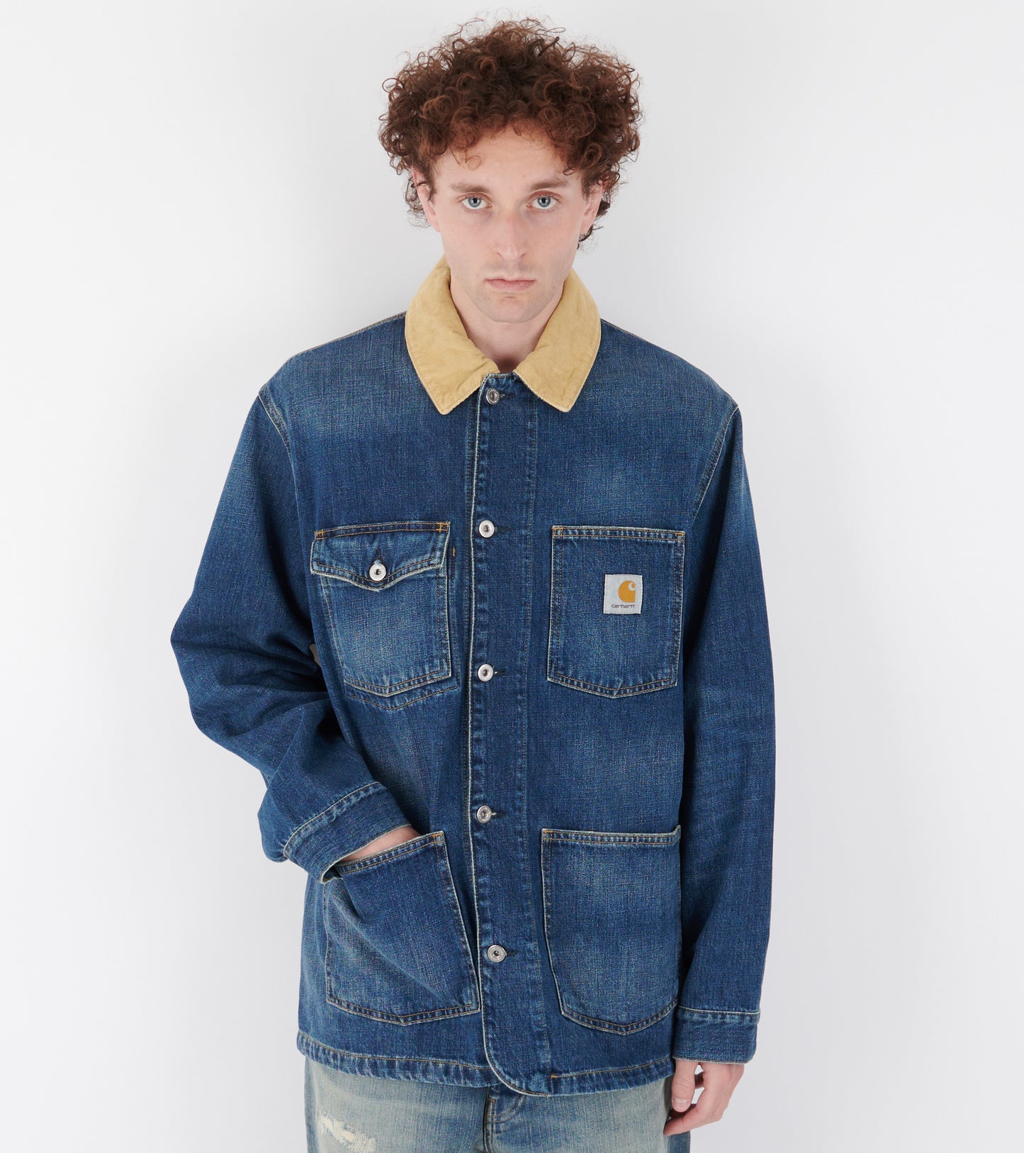 Warren Chore Coat Dark Used Blue/Dusty H Brown