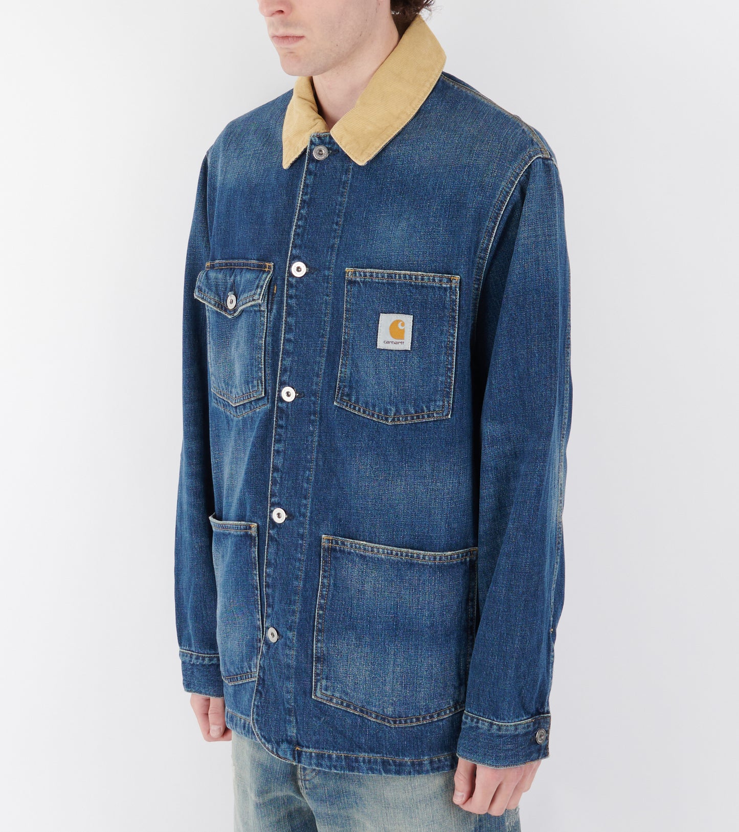 Warren Chore Coat Dark Used Blue/Dusty H Brown