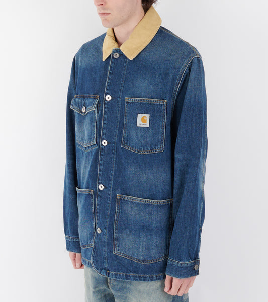 Warren Chore Coat Dark Used Blue/Dusty H Brown