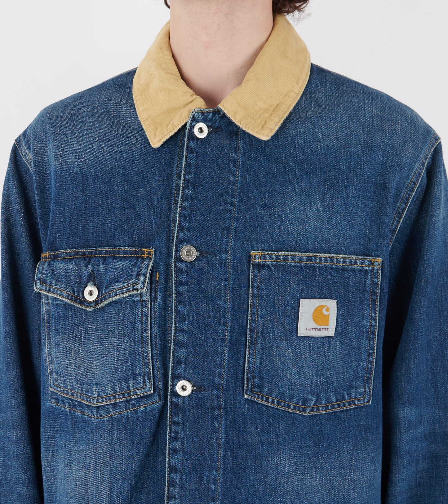 Warren Chore Coat Dark Used Blue/Dusty H Brown