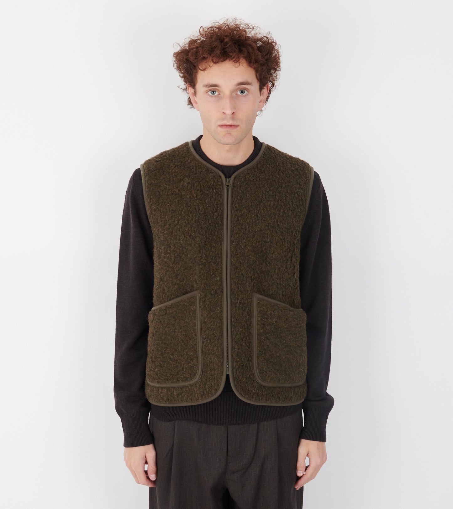 Zip Vest Khaki