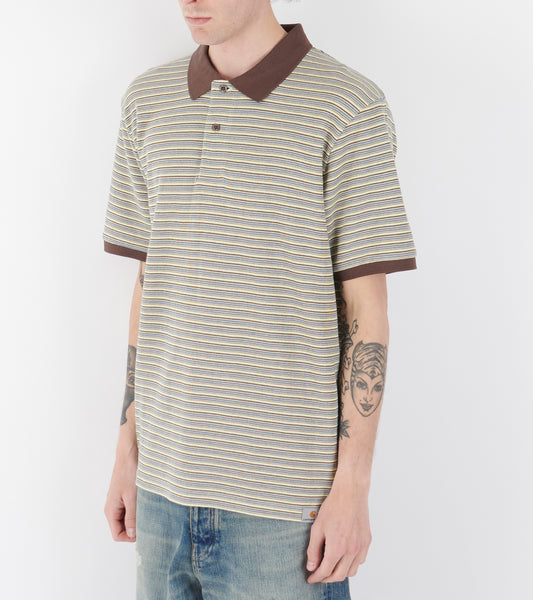 S/S Dion Stripe Polo Wax