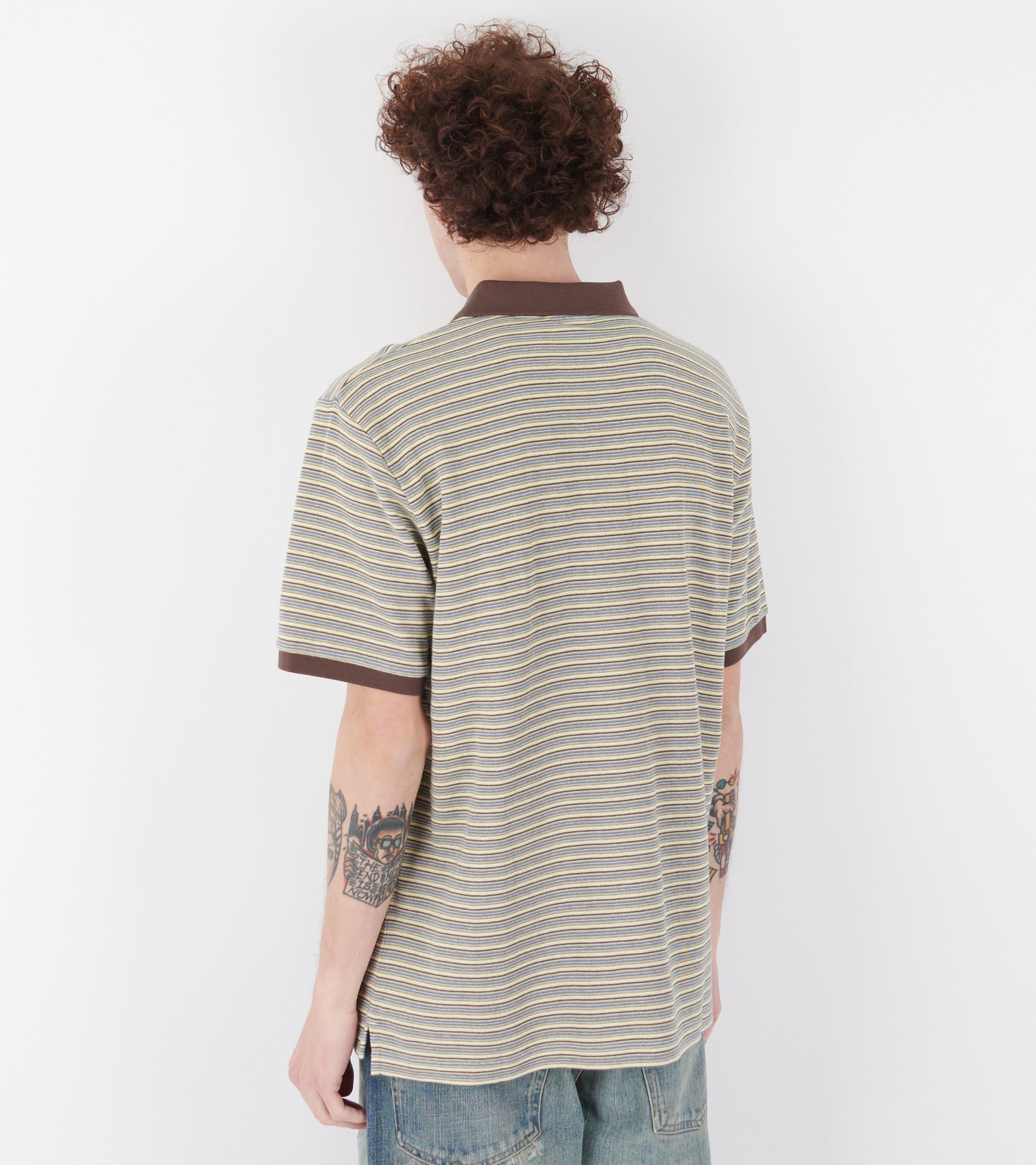 S/S Dion Stripe Polo Wax
