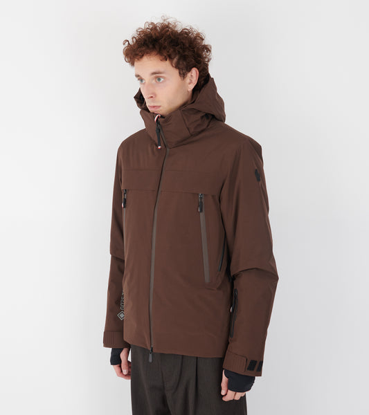 Balmhorn Hooded Gore-tex Down Ski Jacket Brown
