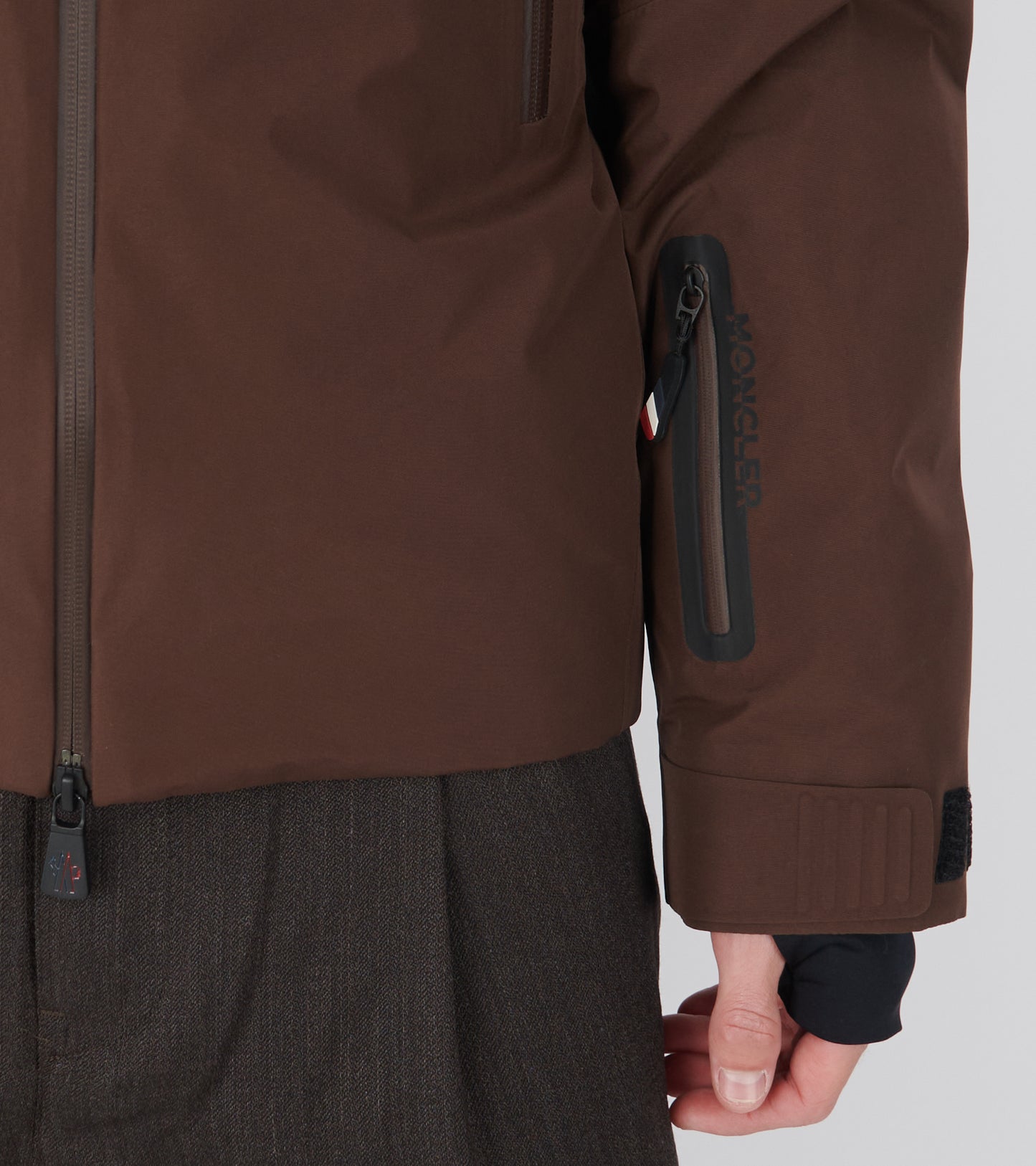 Balmhorn Hooded Gore-tex Down Ski Jacket Brown