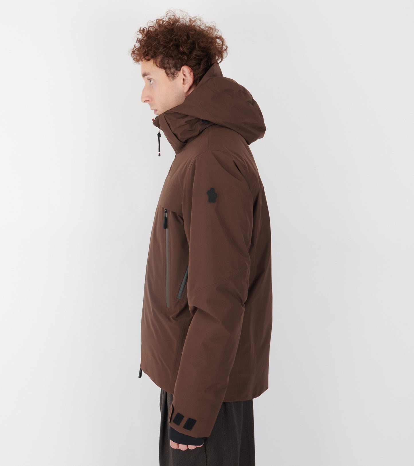 Balmhorn Hooded Gore-tex Down Ski Jacket Brown