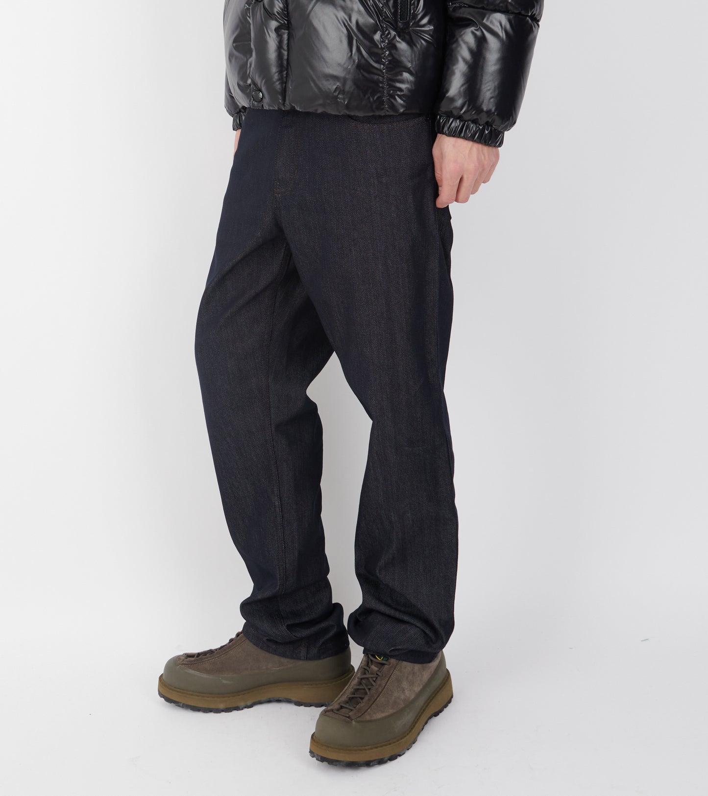Straight Leg Denim Jeans Denim Blue
