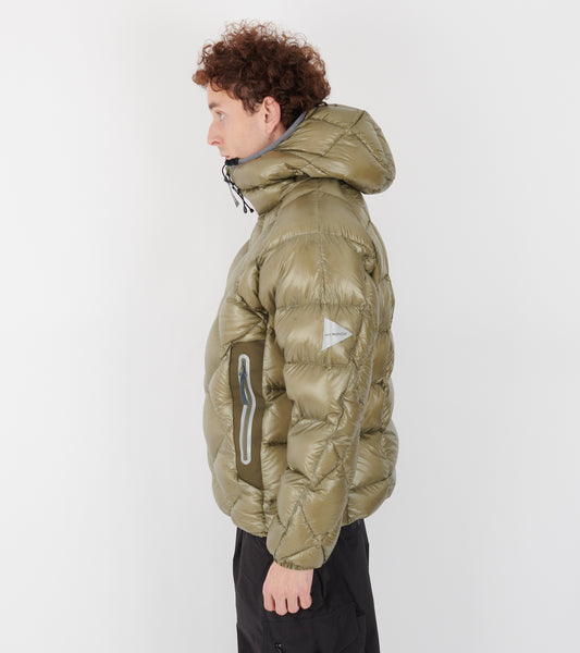 Diamond Stitch Down Hoodie Olive