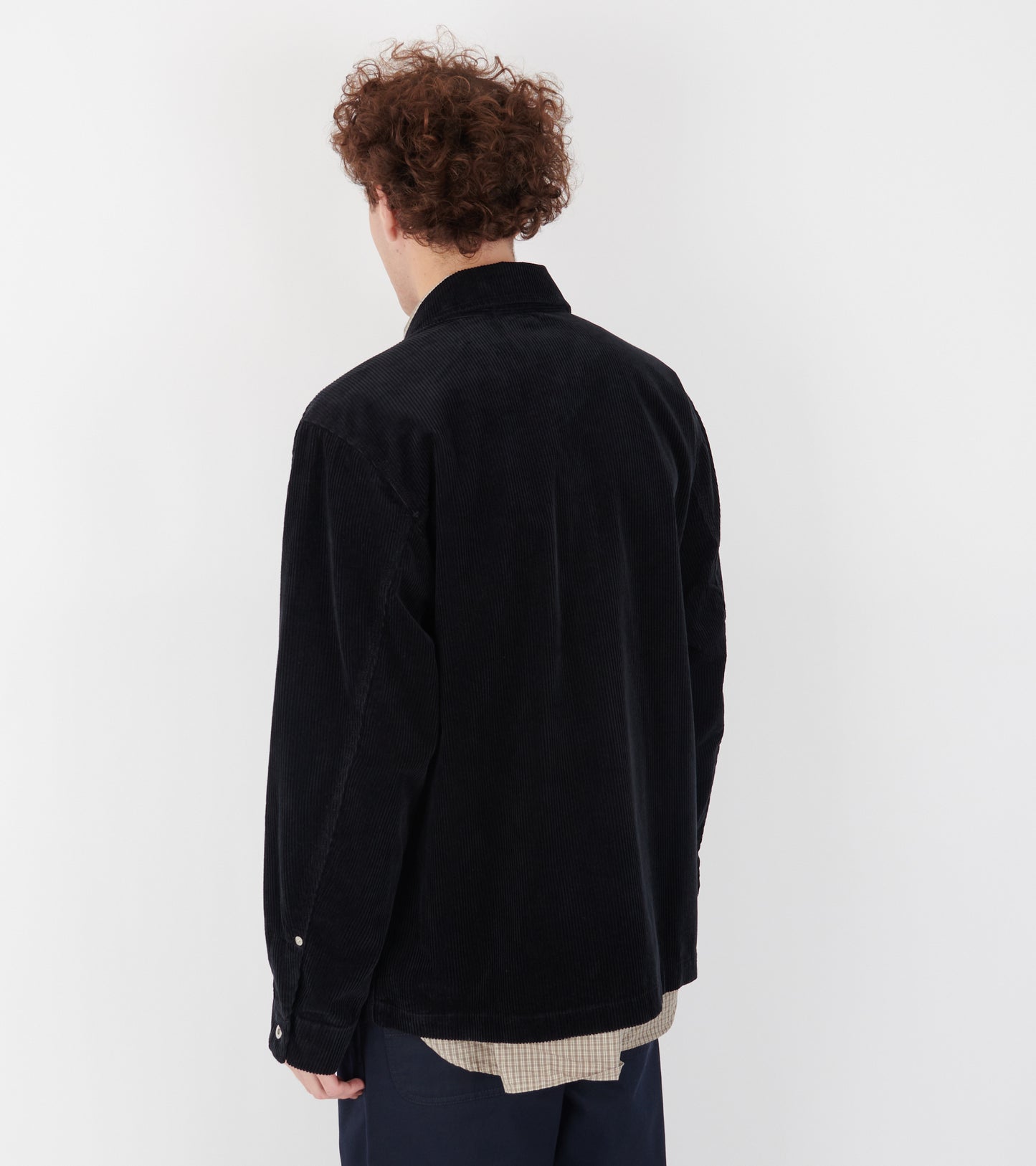 Folke Wide Wale Corduroy Chore Jacket Dark Navy
