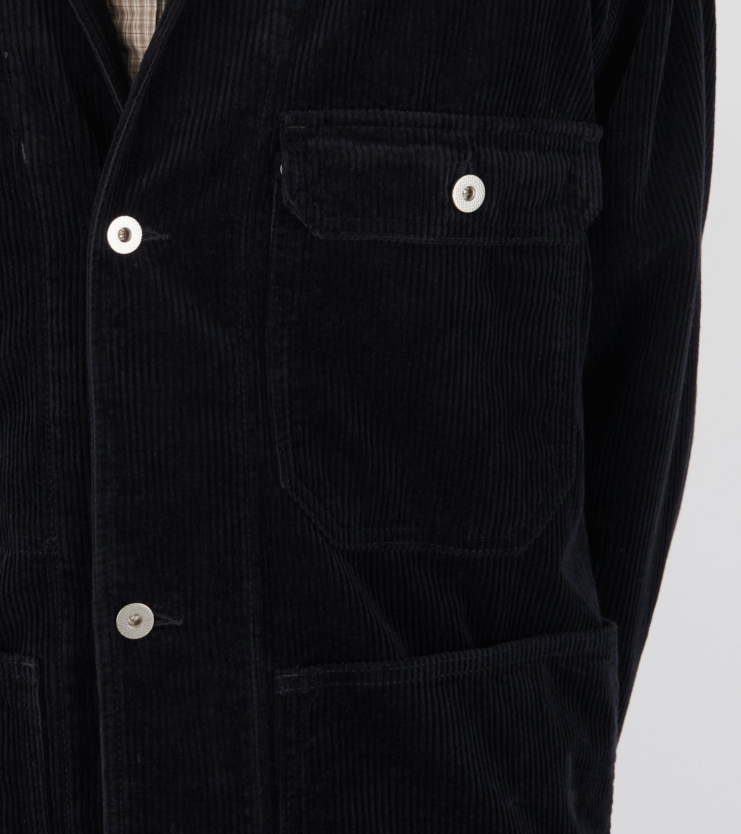 Folke Wide Wale Corduroy Chore Jacket Dark Navy