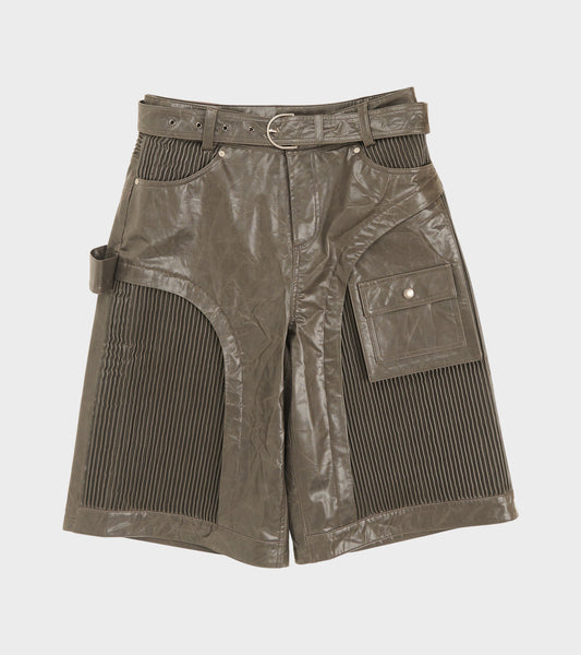 Andersson Bell Sunbird Panel Leather Shorts Grey – Dr. Adams