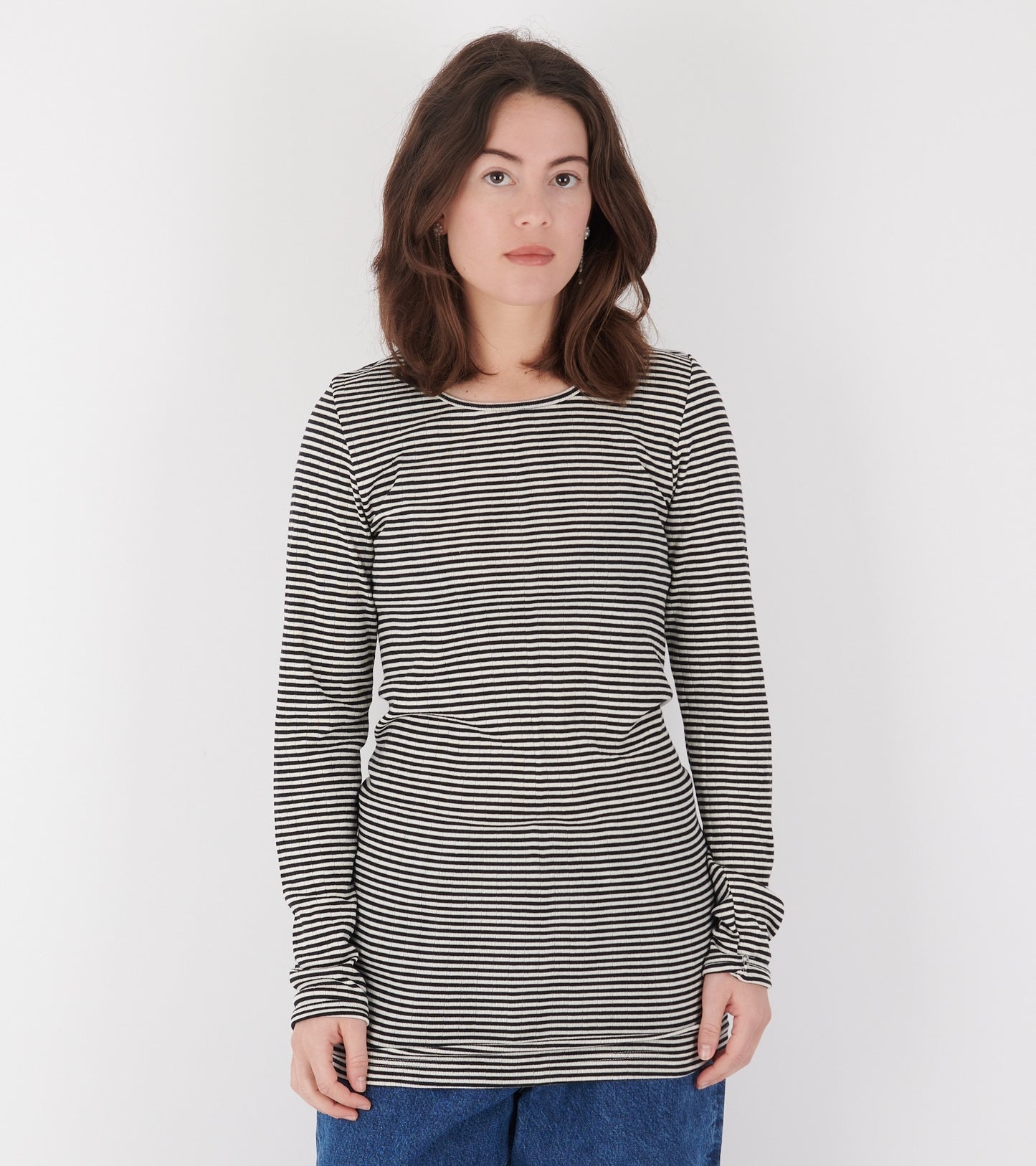 101 Rib Extra Ecru/Black