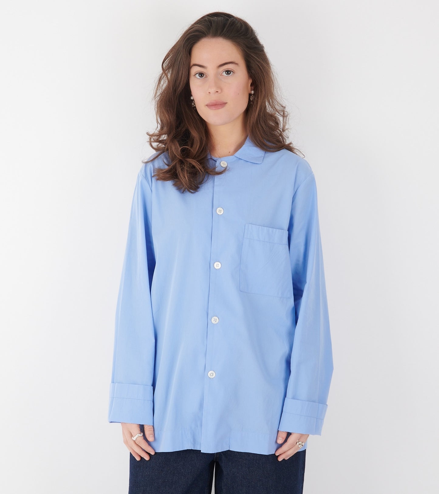 Pyjamas Shirt Cornflower Blue