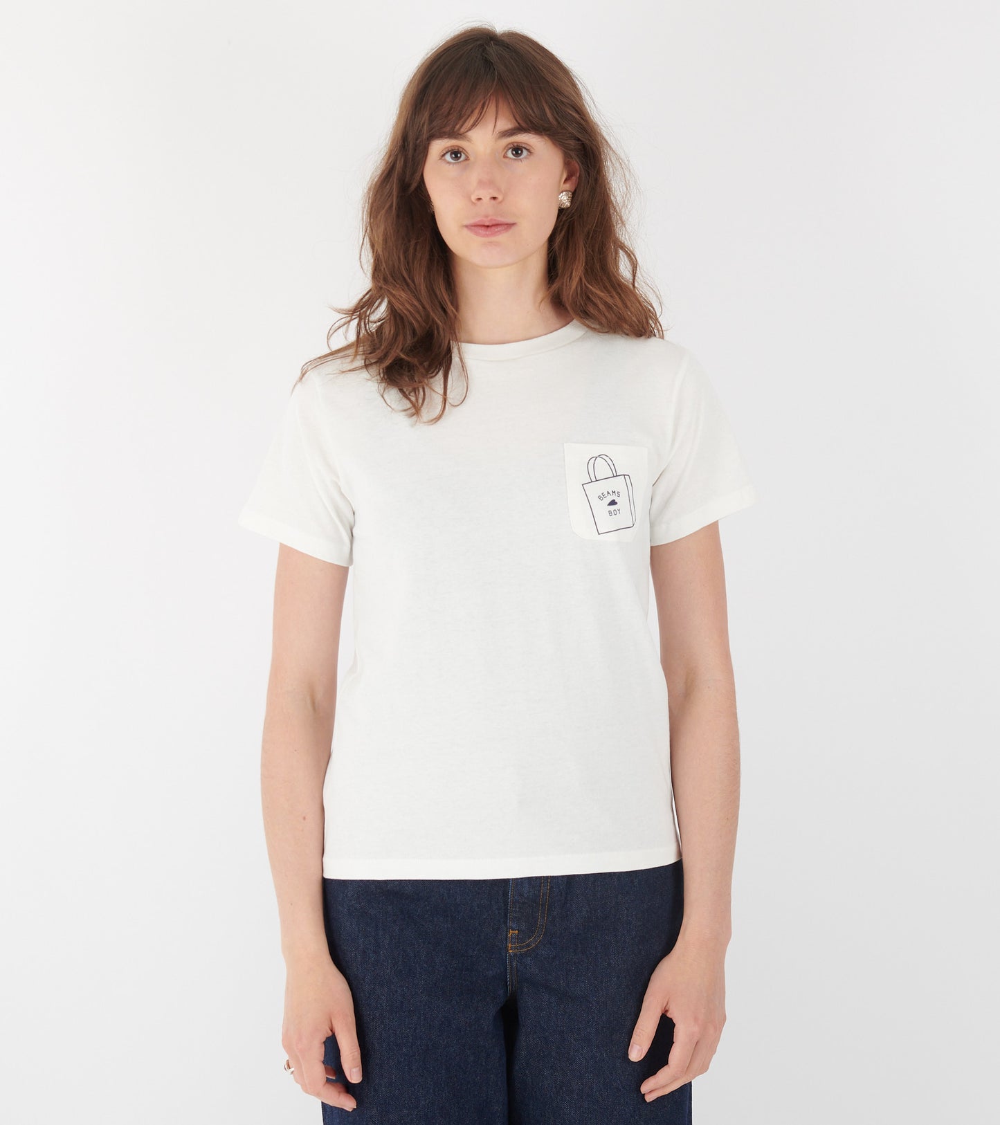 Logo Pocket T-shirt White/Navy
