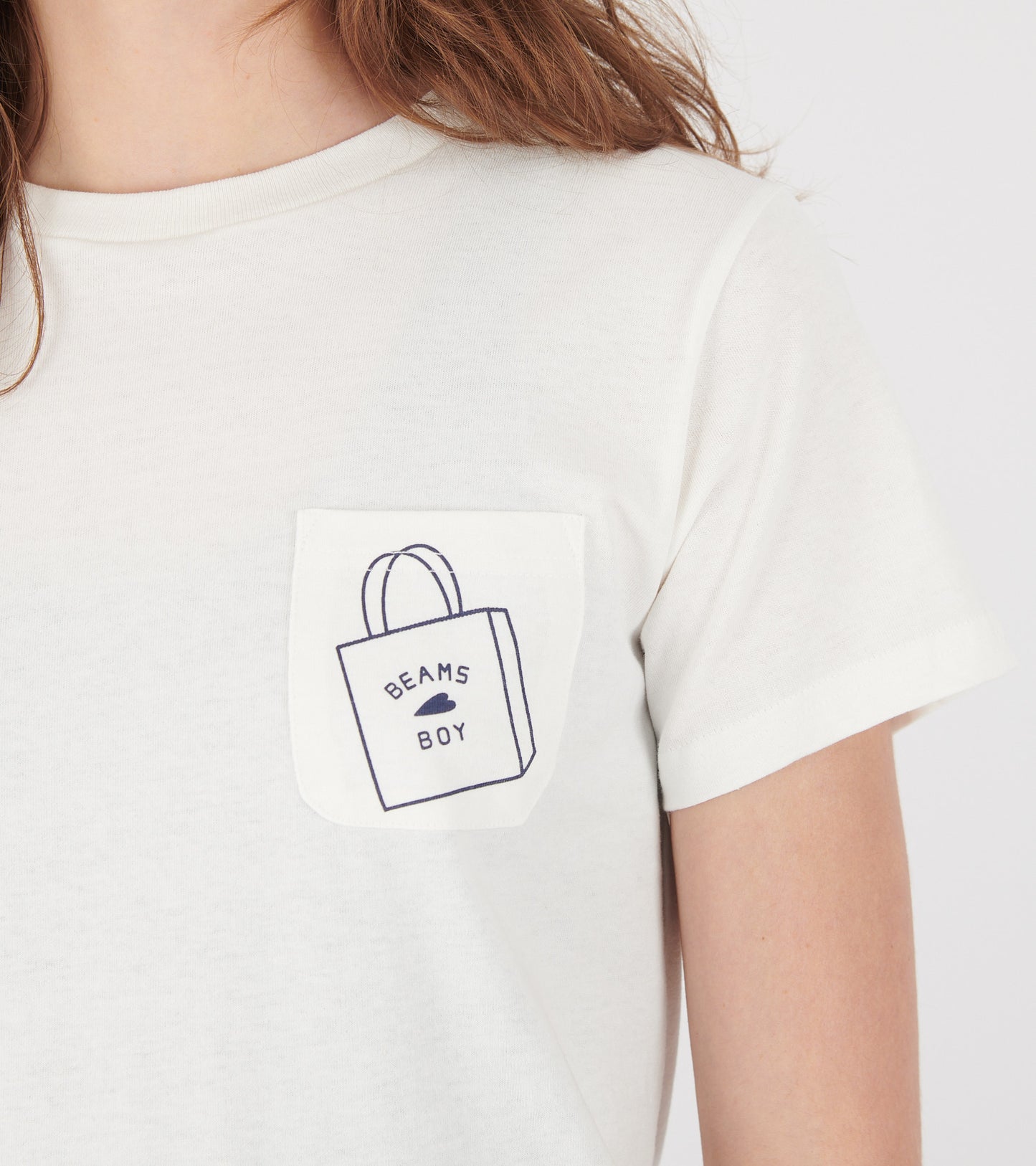 Logo Pocket T-shirt White/Navy