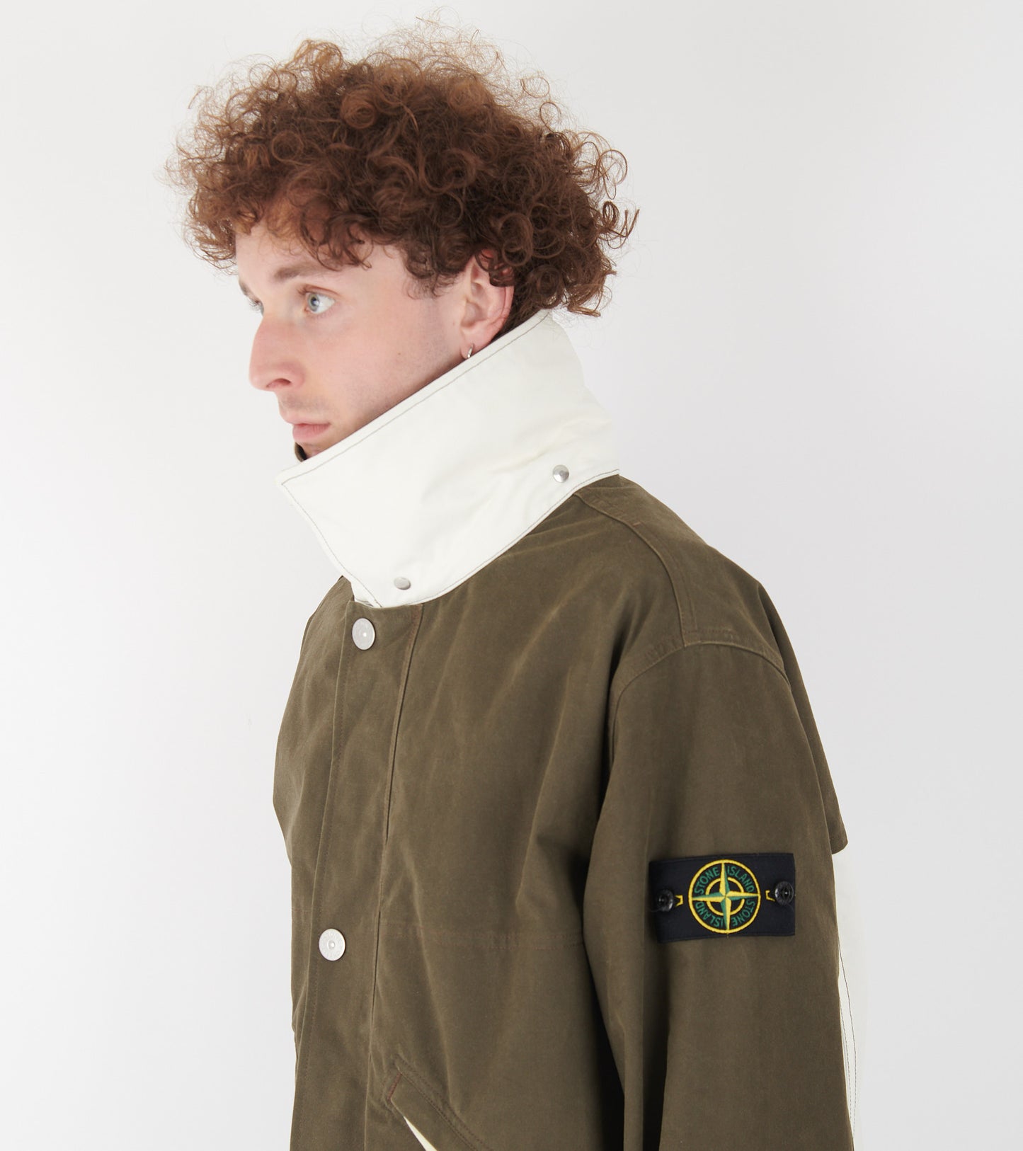 Capospalla Tela Resinata Jacket Olive Green