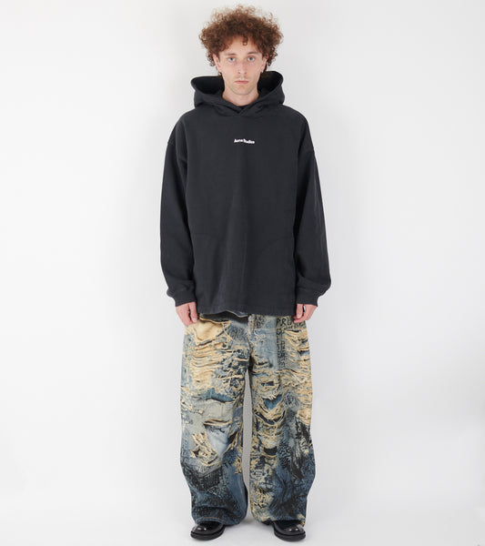 Logo Stamp Hoodie Black