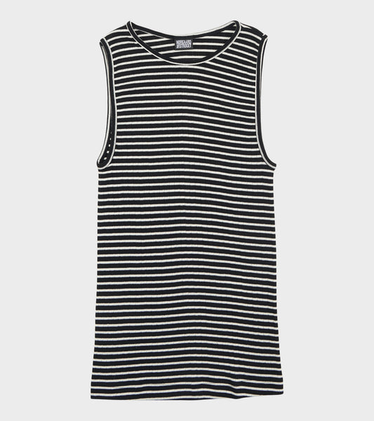 101 Tank Top Black/Ecru