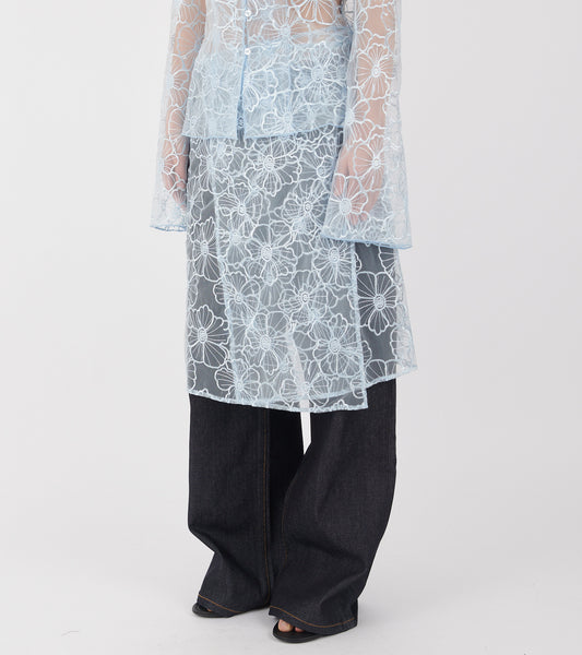 Alba Long Skirt Ice Blue