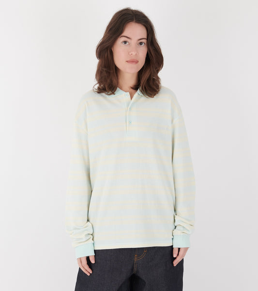 Roland Unisex Polo Blue Cream