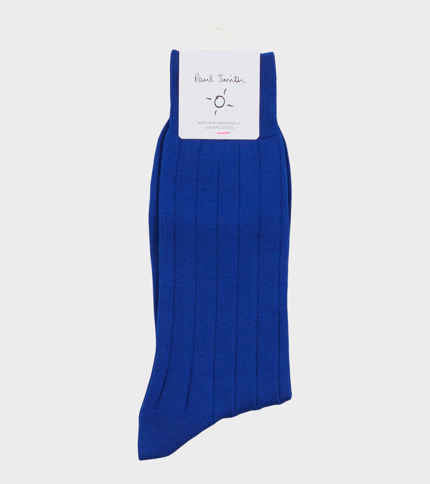 Plain Rib Socks Cobalt Blue