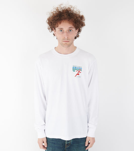 LA Marathon Longsleeve Tee White/Multi