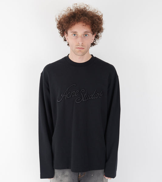 Long Sleeved Logo T-shirt Faded Black