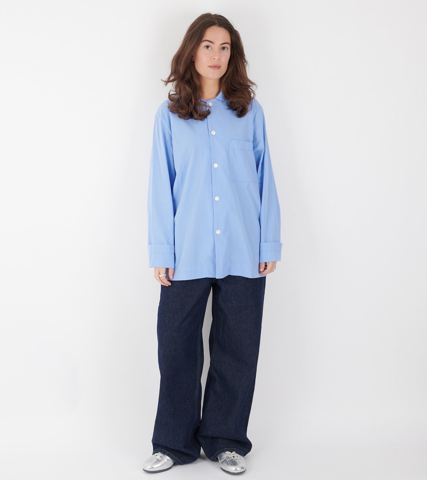 Pyjamas Shirt Cornflower Blue