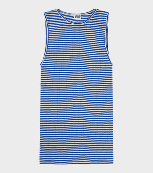 101 Tank Top Cobalt Blue/Ecru