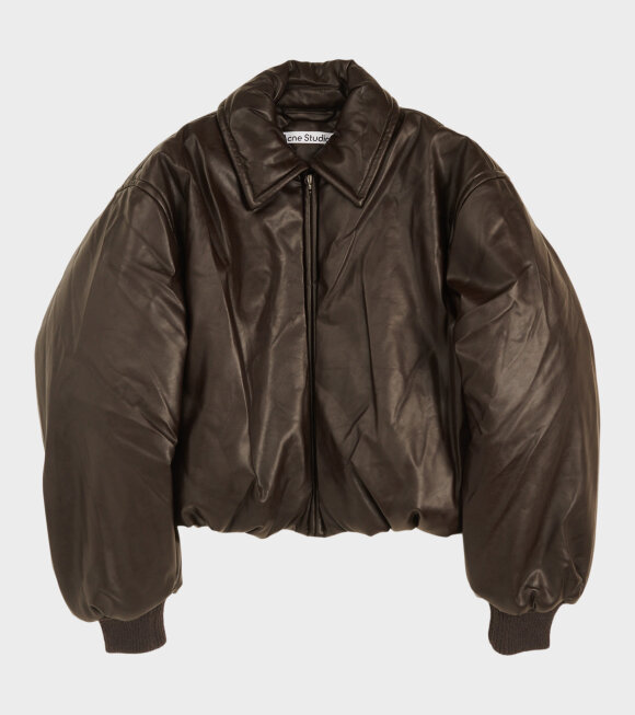 Acne Studios - Coated Bomber Jacket Dark Brown