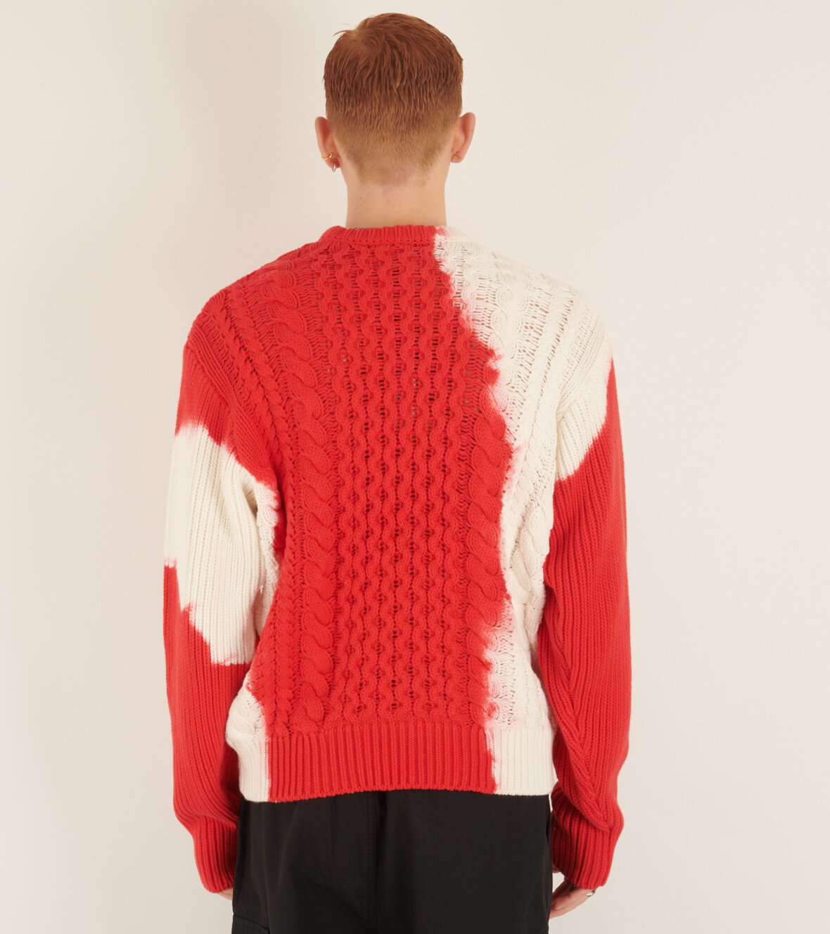 dr. Adams - Stüssy Tie Dye Fisherman Sweater Red