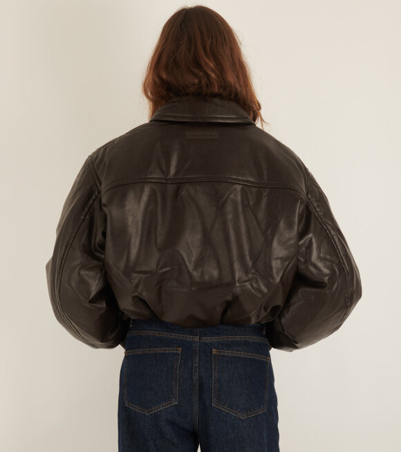 Acne Studios - Coated Bomber Jacket Dark Brown