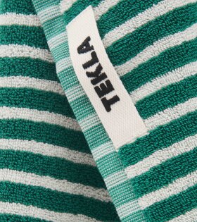 Guest Towel 30x50 Teal Green Stripes